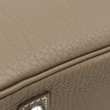 エルメス HERMES バーキン25 エトゥープ トゴ ハンドバッグ シルバー金具 グレージュ