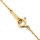 ノンブランド NON BRAND ダイヤ クロスペンダント イエローゴールド K18YG ダイヤモンド ネックレス 十字架 11石 11P