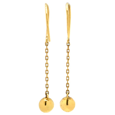 アーカー AHKAH ドリームスペルラウンド AB1729010400 イエローゴールド K18YG ダイヤモンド ピアス AHKAH Au750 18K 18金 メレダイヤ ドロップ プチサイズ 小さめ