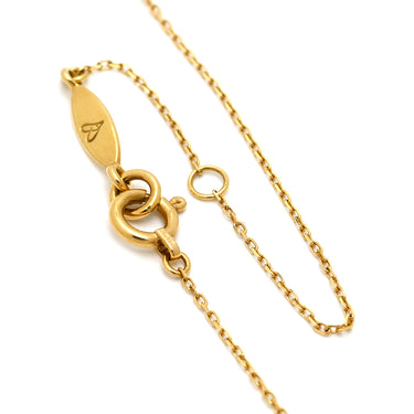 アーカー AHKAH ハートパヴェ VC0104 イエローゴールド K18YG ダイヤモンド ネックレス AHKAH Au750 18K 18金 ダイヤ ペンダント チェーン