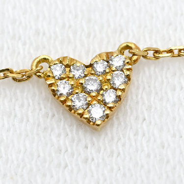 アーカー AHKAH ハートパヴェ VC0108010500 イエローゴールド K18YG ダイヤモンド ブレスレット AHKAH Au750 18K 18金 ダイヤ