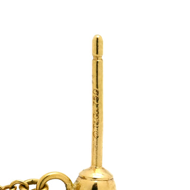 ティファニー Tiffany & Co ダブル ハート ドロップ スウィング チェーン イエローゴールド K18YG ピアス T&Co. Au750 18K 18金 ハートモチーフ ドロップピアス