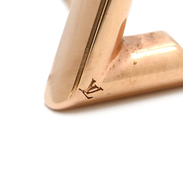 ルイヴィトン LOUIS VUITTON スタッズ イヤリング エッセンシャルV M80139 ピンクゴールド GP ピアス 2個セット 両耳