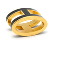 エルメス HERMES ポップアッシュ ブラック×ゴールド GP ラッカー ペンダントトップ Hモチーフ ネックレストップ