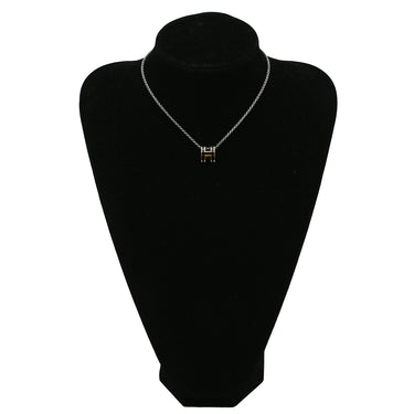 エルメス HERMES ポップアッシュ ブラック×ゴールド GP ラッカー ペンダントトップ Hモチーフ ネックレストップ