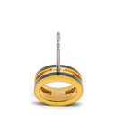 エルメス HERMES ポップアッシュ Hピアス ブラックXゴールド GP エナメル ピアス ゴールド金具 H型