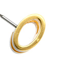 エルメス HERMES ポップアッシュ Hピアス ブラックXゴールド GP エナメル ピアス ゴールド金具 H型