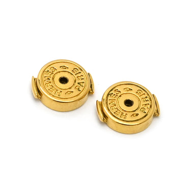 エルメス HERMES ポップアッシュ Hピアス ブラックXゴールド GP エナメル ピアス ゴールド金具 H型