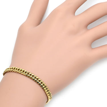 喜平 KIHEI K18 18金 18.1cm 15.4g 6面 ダブル Ｗ イエローゴールド K18YG ブレスレット 造幣局検定マーク ※ショッピングローン対応していません