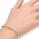 喜平 KIHEI K18 18金 18.5cm 10.2g 6面 ダブル Ｗ イエローゴールド K18YG ブレスレット 造幣局検定マーク ※ショッピングローン対応していません