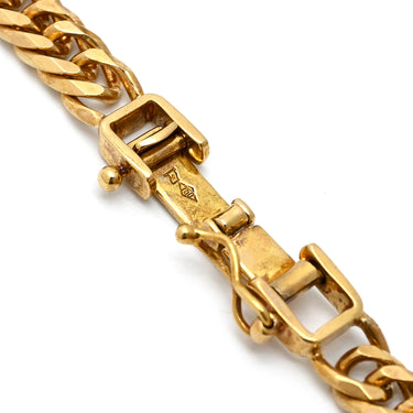 喜平 KIHEI K18 18金 18.3cm 13.3g 6面 ダブル Ｗ イエローゴールド K18YG ブレスレット 造幣局検定マーク ※ショッピングローン対応していません