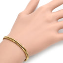 喜平 KIHEI K18 18金 18.3cm 13.3g 6面 ダブル Ｗ イエローゴールド K18YG ブレスレット 造幣局検定マーク ※ショッピングローン対応していません