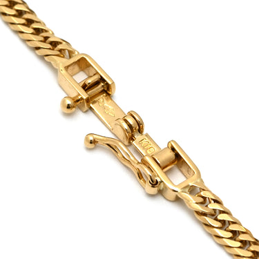 喜平 KIHEI K18 18金 18.1cm 5.1g 6面 ダブル Ｗ イエローゴールド K18YG ブレスレット 造幣局検定マーク ※ショッピングローン対応していません