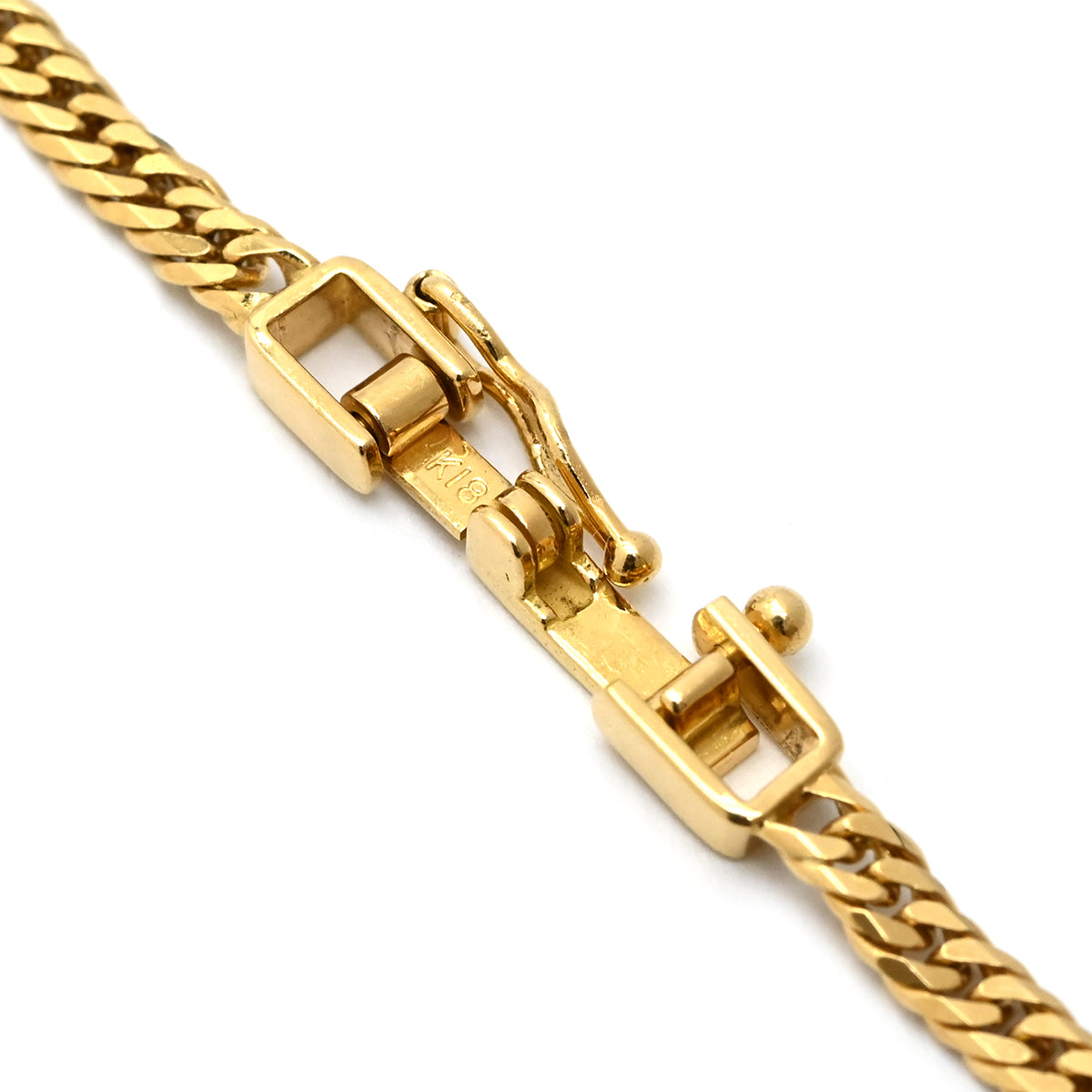 k18 喜平　6面W アンクレット 喜平 KIHEI アンクレット K18 18金 22.9cm 5.3g 6面 ダブル W