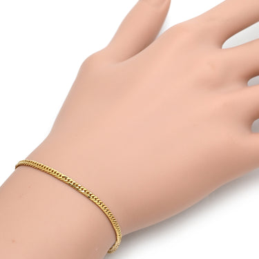 喜平 KIHEI アンクレット K18 18金 22.9cm 5.3g 6面 ダブル Ｗ イエローゴールド K18YG ブレスレット 造幣局検定マーク ※ショッピングローン対応していません