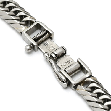 喜平 KIHEI PT900 20cm 20.5g 8面 トリプル プラチナシルバー Pt900 ブレスレット 造幣局検定マーク ※ショッピングローン対応していません