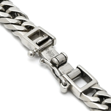 喜平 KIHEI PT850 18.3cm 22.2g 6面 ダブル Ｗ プラチナシルバー Pt850 ブレスレット 造幣局検定マーク ※ショッピングローン対応していません