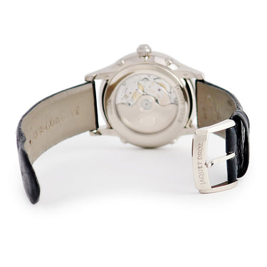 腕時計 ジャケ・ドロー Jaquet Droz ルナ レトログラード J012624203 自動巻き メンズ OH済 K18WG無垢 トリプルカレンダー ツートンカラー