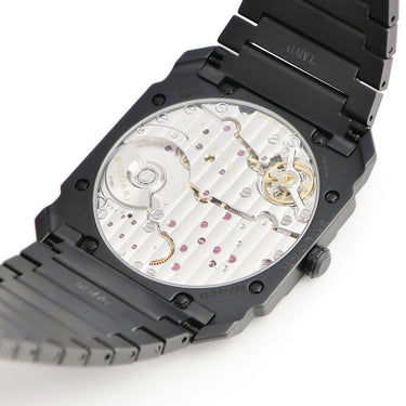 腕時計 ブルガリ BVLGARI オクト フィニッシモ BGO40CXT BGO40BCCXTAUTO 自動巻き メンズ OH済 オクタゴナル スモールセコンド 黒