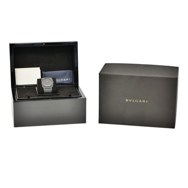 腕時計 ブルガリ BVLGARI オクト フィニッシモ BGO40CXT BGO40BCCXTAUTO 自動巻き メンズ OH済 オクタゴナル スモールセコンド 黒