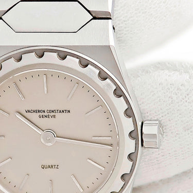 腕時計 ヴァシュロン・コンスタンタン VACHERON CONSTANTIN 222 レディ 60001/411 クオーツ レディース メーカーOH済 グレー バー ヴィンテージ