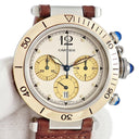 腕時計 カルティエ Cartier パシャ ドゥ カルティエ プロンジャー クロノグラフ 38mm W3101155 クオーツ メンズ K18YG×SS コンビ