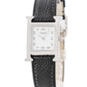 腕時計 エルメス HERMES Hウォッチ PM HH1.210 クオーツ レディース H型 ホワイト ギヨシェ アラビア スクエア