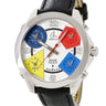 腕時計 ジェイコブ JACOB&CO ファイブタイムゾーン JC-1D クオーツ メンズ ギョウシェ シルバー GMT デイト