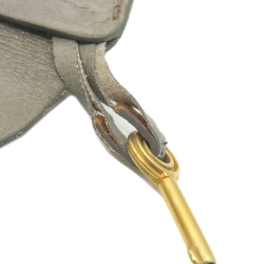 ミュウミュウ MIU MIU マテラッセ ハンドバッグ グレー レザー 2WAYバッグ ゴールド金具 ショルダー 斜め掛け