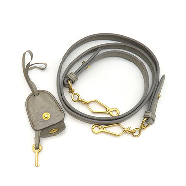 ミュウミュウ MIU MIU マテラッセ ハンドバッグ グレー レザー 2WAYバッグ ゴールド金具 ショルダー 斜め掛け