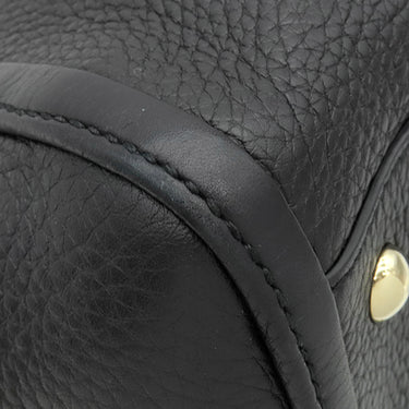 グッチ GUCCI ソーホー インターロッキングG 369176 ブラック レザー 2WAYバッグ シャンパンゴールド金具 黒 タッセル フリンジ