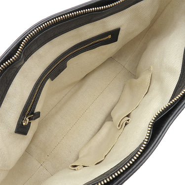 グッチ GUCCI ソーホー インターロッキングG 369176 ブラック レザー 2WAYバッグ シャンパンゴールド金具 黒 タッセル フリンジ