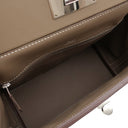 エルメス HERMES サック ヴァンキャトル 24/24 エトゥープ トゴ スイフト 2WAYバッグ シルバー金具 グレージュ ショルダー