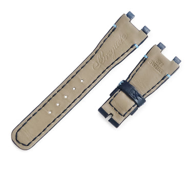 ブレゲ BREGUET 純正 マリーン レディ 9518用 ブルー クロコダイル 腕時計パーツ 新品同様 純正 クロコ ベルト ストラップ 18mm ブルー 青