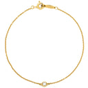 ティファニー Tiffany & Co バイザヤード 1Pダイヤ イエローゴールド K18YG ダイヤモンド ブレスレット エルサペレッティ AU750 T&Co.