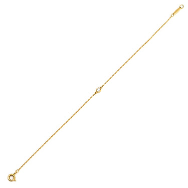 ティファニー Tiffany & Co バイザヤード 1Pダイヤ イエローゴールド K18YG ダイヤモンド ブレスレット エルサペレッティ AU750 T&Co.