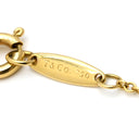 ティファニー Tiffany & Co バイザヤード 1Pダイヤ イエローゴールド K18YG ダイヤモンド ブレスレット エルサペレッティ AU750 T&Co.