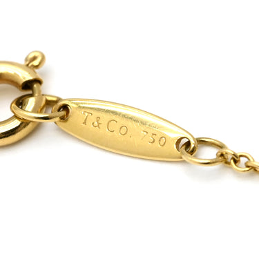 ティファニー Tiffany & Co バイザヤード 1Pダイヤ イエローゴールド K18YG ダイヤモンド ブレスレット エルサペレッティ AU750 T&Co.