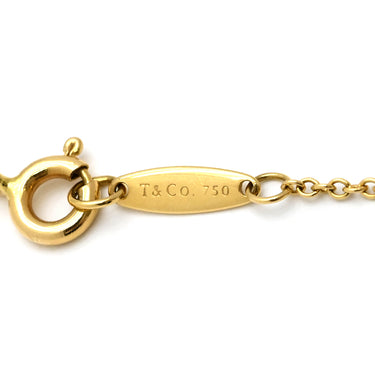 ティファニー Tiffany & Co バイザヤード 1Pダイヤ イエローゴールド K18YG ダイヤモンド ブレスレット エルサペレッティ AU750 T&Co.