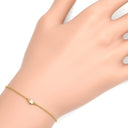 ティファニー Tiffany & Co バイザヤード 1Pダイヤ イエローゴールド K18YG ダイヤモンド ブレスレット エルサペレッティ AU750 T&Co.