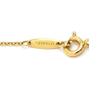 ティファニー Tiffany & Co バイザヤード シングルダイヤモンド ペンダント イエローゴールド K18YG ダイヤモンド ネックレス 750YG T&Co. 1石 エルサペレッティ