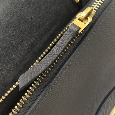 セリーヌ CELINE ベルトバッグ ナノ グレー カーフ 2WAYバッグ ゴールド金具 ハンドバッグ ショルダー