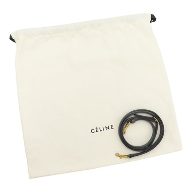 セリーヌ CELINE ベルトバッグ ナノ グレー カーフ 2WAYバッグ ゴールド金具 ハンドバッグ ショルダー