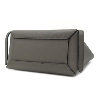 セリーヌ CELINE ベルトバッグ ナノ グレー カーフ 2WAYバッグ ゴールド金具 ハンドバッグ ショルダー