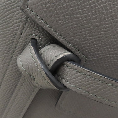 セリーヌ CELINE ベルトバッグ ナノ グレー カーフ 2WAYバッグ ゴールド金具 ハンドバッグ ショルダー