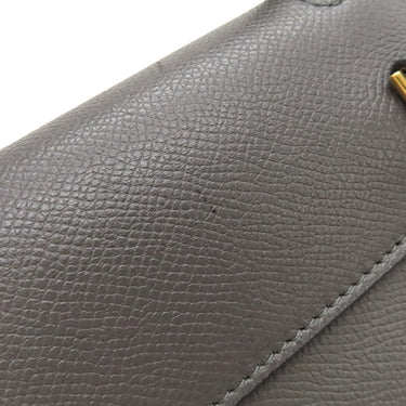 セリーヌ CELINE ベルトバッグ ナノ グレー カーフ 2WAYバッグ ゴールド金具 ハンドバッグ ショルダー