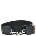 ロエベ LOEWE スナ フジタ コラボ ストラップ CSS1LSTX04 ブラック レザー ショルダーストラップ シルバー金具 Suna Fujita DEEP SEA 黒