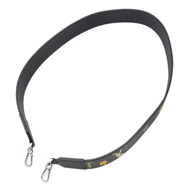 ロエベ LOEWE スナ フジタ コラボ ストラップ CSS1LSTX04 ブラック レザー ショルダーストラップ シルバー金具 Suna Fujita DEEP SEA 黒