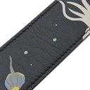 ロエベ LOEWE スナ フジタ コラボ ストラップ CSS1LSTX04 ブラック レザー ショルダーストラップ シルバー金具 Suna Fujita DEEP SEA 黒