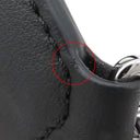 ロエベ LOEWE スナ フジタ コラボ ストラップ CSS1LSTX04 ブラック レザー ショルダーストラップ シルバー金具 Suna Fujita DEEP SEA 黒